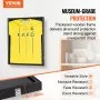 VEVOR 2 Piezas de Marco de Exhibición Jersey 590 x 790 x 40 mm, Vitrina de Camiseta Deportiva con Cerradura 98% de Protección UV Vidrio de PC y Perchas, para Camisetas de Béisbol, Baloncesto, Fútbol
