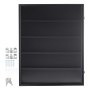 VEVOR display case for sports cards in 35 different designs, 617 x 775 x 55 mm, showcase with 98% UV protection, PC glass, lockable wall cabinet for football, basketball, hockey trading cards