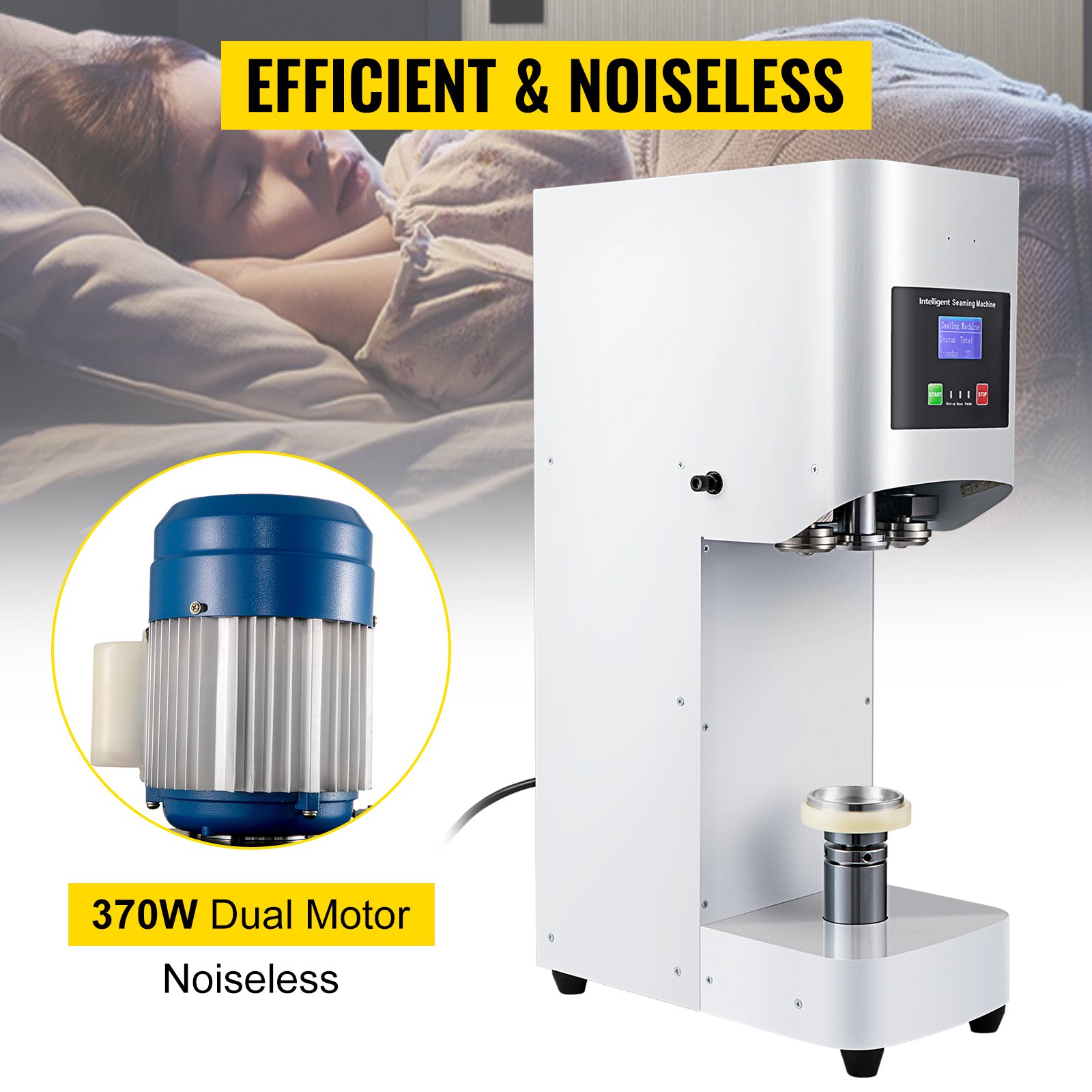 Vevor Máquina Taponadora Automática De Latas Selladora Para Latas 60 - 170 Mm