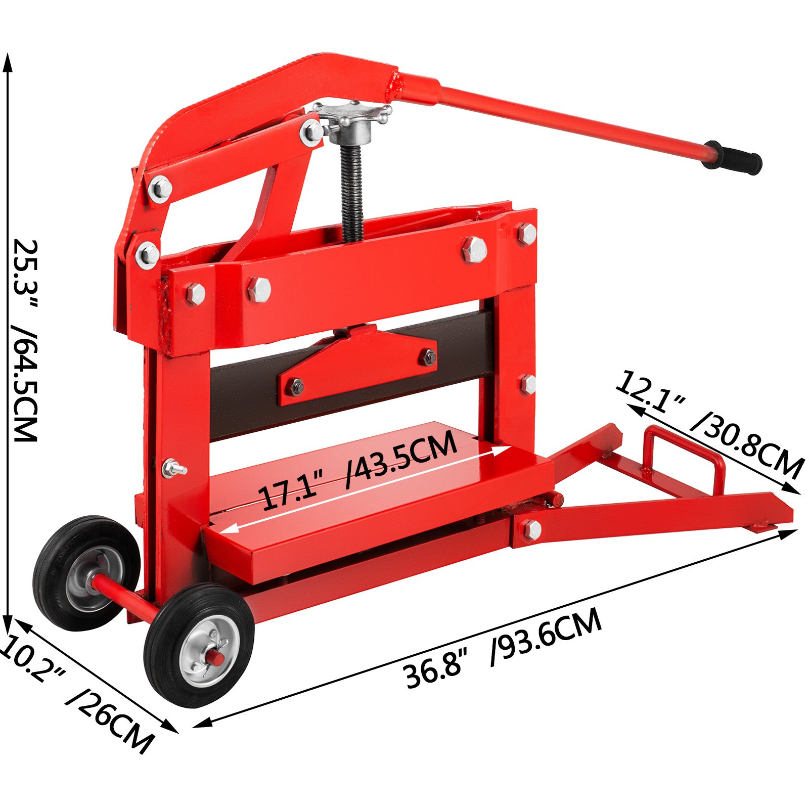 Cortador De Ladrillos Cortador De Adoquines De Bloques 12.6" X 5.5"manual