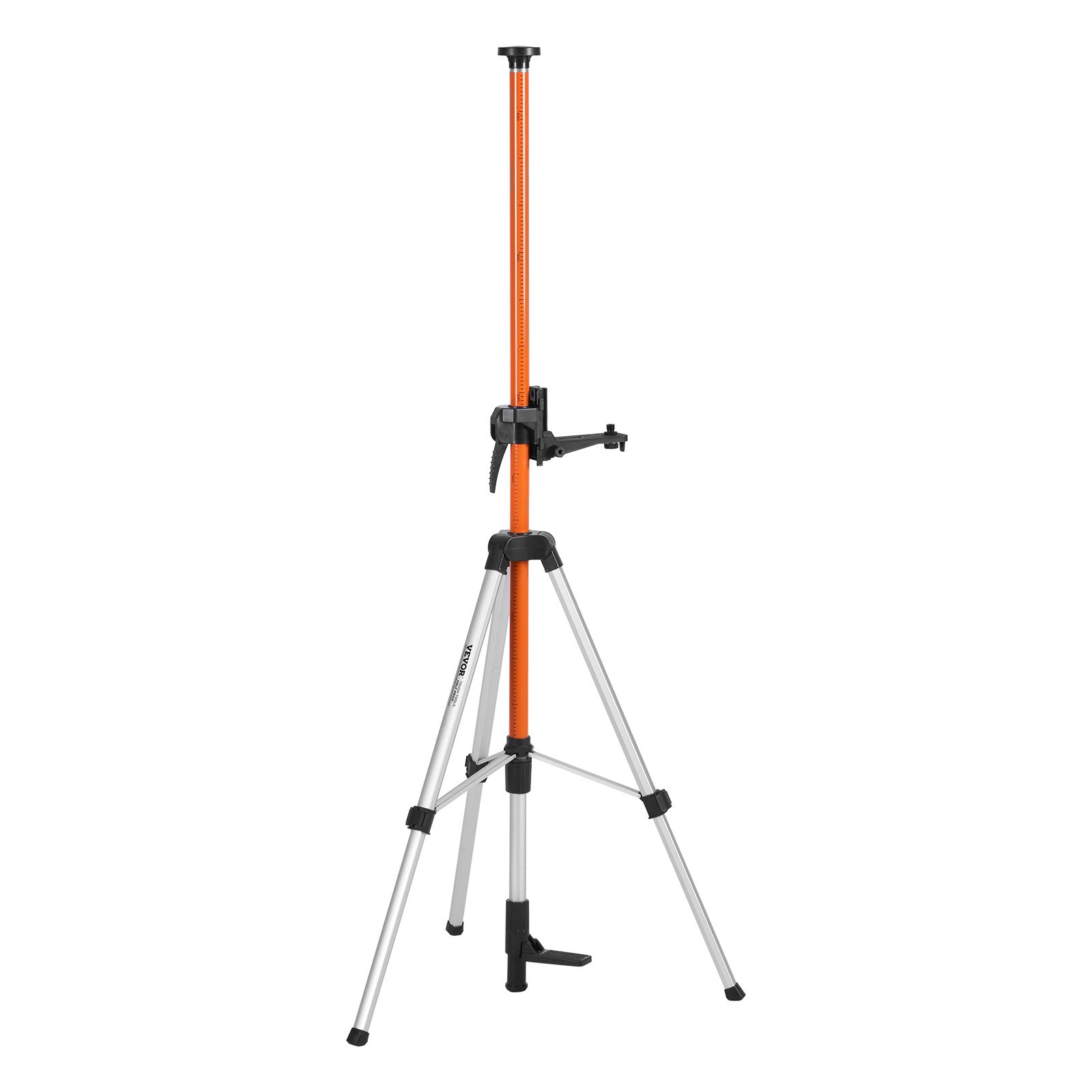 VEVOR Laser Level Tripod, 1/4"-20 & 5/8"-11 Thread Mount, 40.94-133.85 inch Height Adjustment with Spirit Level and Sturdy Stand, Extendable, Lightweight Aluminum Tripod for Laser Scanners