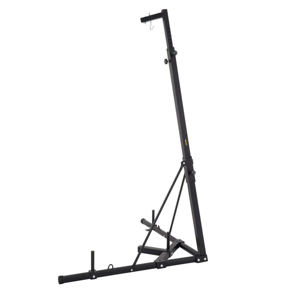 VEVOR Soporte de Pie para Saco de Boxeo con Altura Extendida 230 cm, Soporte Plegable para Saco de Boxeo con Altura Ajustable 48 cm, Soporte de Acero para Saco Boxeo Suelo, Carga Máxima 60 kg