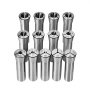 VEVOR R8 Portabrocas de Precisión 13PCS 1/8"-7/8" 3,2-22,2 mm Acero de Aleación 45# TIR 0,0012"/30μm con 13 Cajas de Almacenamiento Etiquetadas, para Fresadoras, Perforadoras, Centros de mecanizado