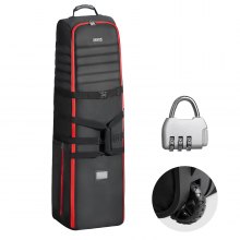 VEVOR Bolsa de Viaje Enrollable para Palos de Golf con 2 Ruedas Nailon 1000D