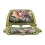 VEVOR Asiento de Barco con Respaldo Bajo y Abatible Asiento de Barco de Pesca Plegable con Cojín de Esponja Engrosada y Tela de Poliéster PU Marco de PP para Barcos de Pesca, Yates, Camuflaje