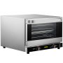 VEVOR Horno de Convección Eléctrico 47 L 1600 W Horno Sobremesa 58 x 55 x 40 cm, Acero Inoxidable y Vidrio Templado, Horno Eléctrico Multifunción de Sobremesa 65-250 ℃ con 4 Estantes para Cafeterías