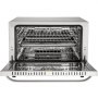 VEVOR Horno de Convección Eléctrico 47 L 1600 W Horno Sobremesa 58 x 55 x 40 cm, Acero Inoxidable y Vidrio Templado, Horno Eléctrico Multifunción de Sobremesa 65-250 ℃ con 4 Estantes para Cafeterías
