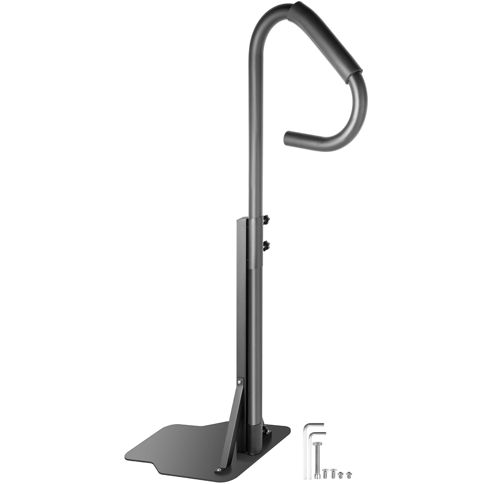 VEVOR Pasamanos Lateral para Spa 103x48x141,5 cm Pasamanos Bañera de Hidromasaje Gira 360° Hierro Pasamanos con Base Carga 280 kg Riel de Seguridad Lateral con Tornillos Spa Bañera