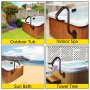 VEVOR Pasamanos Lateral para SPA 30,74 x 35,5 x 66,8 cm Pasamanos Bañera de Hidromasaje Hierro Barras de Apoyo para Bañera Carga 280 kg Riel de Seguridad Lateral con Tornillos para Bañera