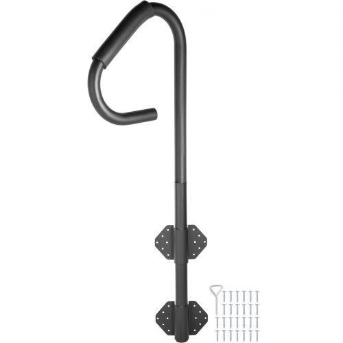 VEVOR Pasamanos Lateral para SPA 119,4 x 48 cm Pasamanos Bañera de Hidromasaje Hierro Barras de Apoyo para Bañera Carga 280 kg Riel de Seguridad Lateral con Tornillos Barandilla SPA Bañera