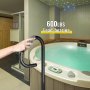 VEVOR Pasamanos Lateral para SPA 119,4 x 48 cm Pasamanos Bañera de Hidromasaje Hierro Barras de Apoyo para Bañera Carga 280 kg Riel de Seguridad Lateral con Tornillos Barandilla SPA Bañera