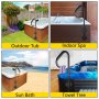VEVOR Pasamanos Lateral para SPA 119,4 x 48 cm Pasamanos Bañera de Hidromasaje Hierro Barras de Apoyo para Bañera Carga 280 kg Riel de Seguridad Lateral con Tornillos Barandilla SPA Bañera