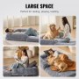 VEVOR Cama para Perros Grande Tamaño Humano Lavable Terciopelo PV 182x122x25,4cm