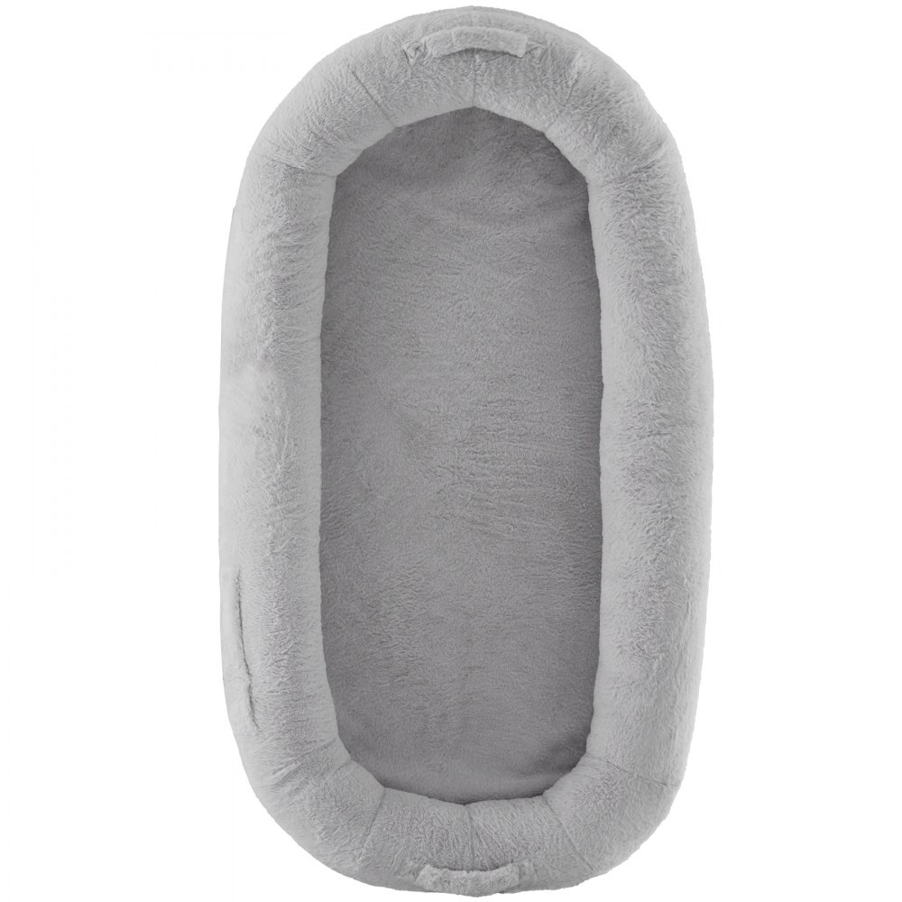 VEVOR Cama Grande para Perros Tamaño Humano Piel Sintética 171x89x25 cm Gris