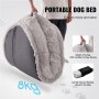 VEVOR Cama para Perros Grande Tamaño Humano Lavable Terciopelo PV 182x122x25 cm