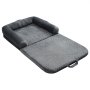 VEVOR Cama para Perros Rectangular, 179 x 95 x 22 cm, Ortopédica, de Espuma Viscoelástica, Tamaño Humano, con Bolsillo Lateral, Asa y Cremallera, Funda Extraíble y Lavable a Máquina, Gris Oscuro
