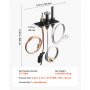 VEVOR Conjunto de Piloto de Gas, OE 69L17, 69L1701, 904405, J4117, 108084-02, para Chimenea, Repuesto de Encendido de Gas Natural, Compatible con Modelos Lennox, Superior y Astria, Color Negro