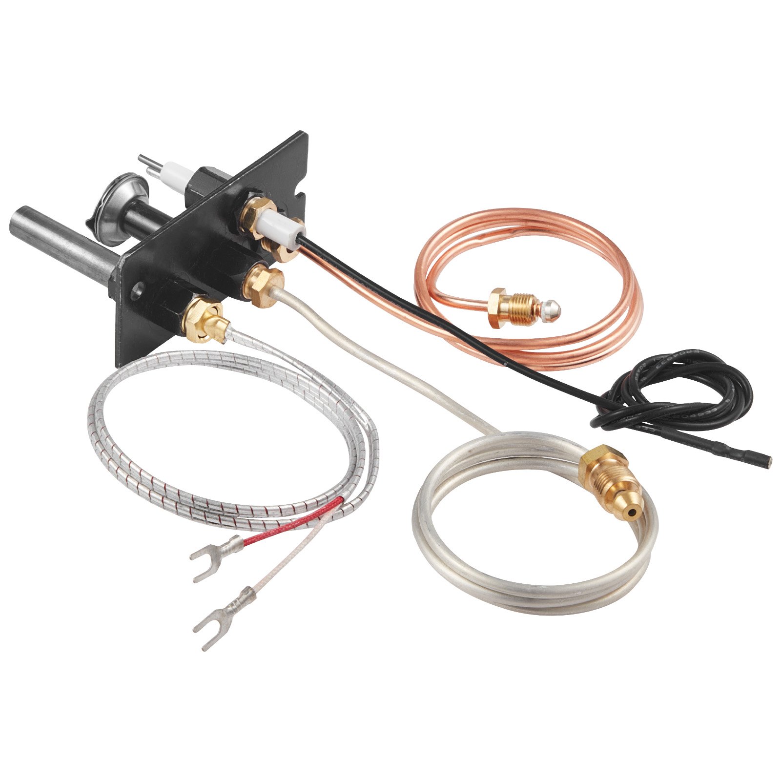VEVOR Conjunto de Piloto de Gas, OE 69L17, 69L1701, 904405, J4117, 108084-02, para Chimenea, Repuesto de Encendido de Gas Natural, Compatible con Modelos Lennox, Superior y Astria, Color Negro