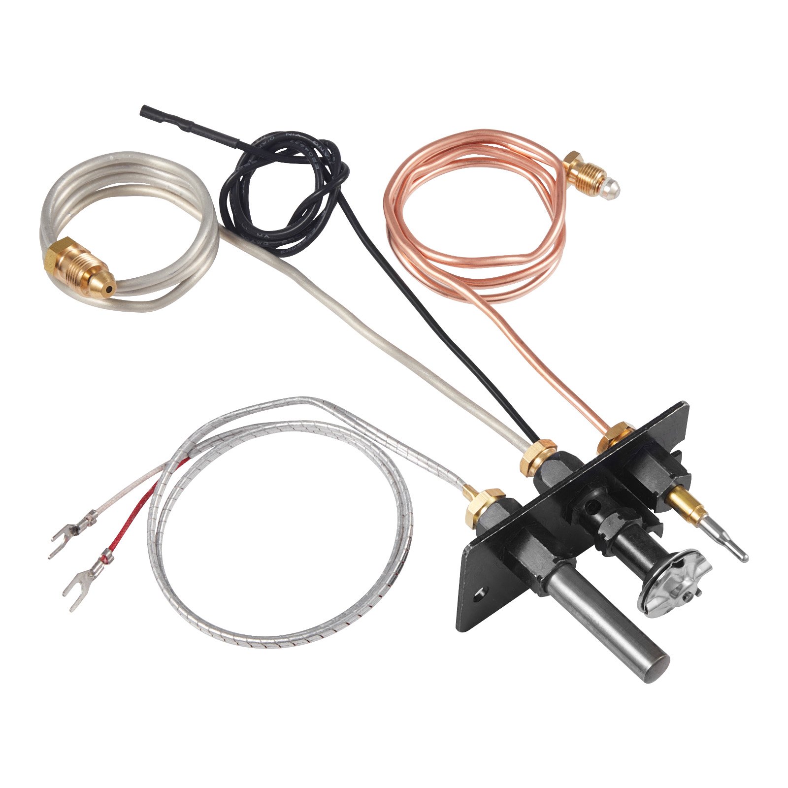 VEVOR Conjunto de Piloto de Gas, OE 69L17, 69L1701, 904405, J4117, 108084-02, para Chimenea, Repuesto de Encendido de Gas Natural, Compatible con Modelos Lennox, Superior y Astria, Color Negro
