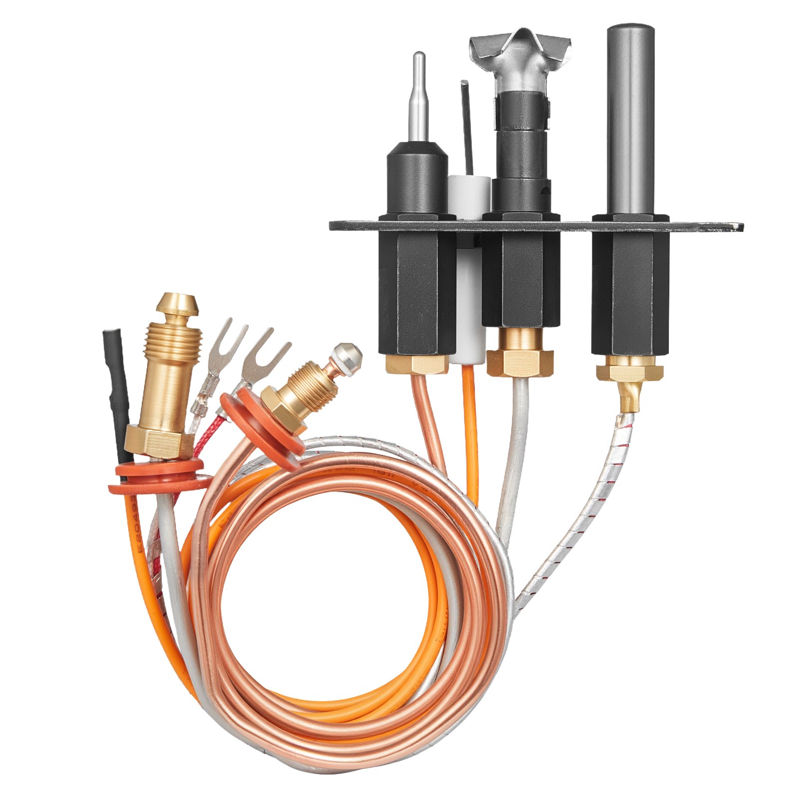 VEVOR Conjunto de Piloto de Gas, OE 485-510A, 4021-736, 2103-010, para Chimenea, Repuesto de Encendido de Gas Natural, Compatible con Quadra-Fire, Heat & Glo y Heatilator, Negro, 160 x 120 x 40 mm
