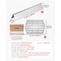 VEVOR Barras Saborizantes y Deflectores de Calor, Repuesto de Parrilla de 44 cm, para Weber Genesis Serie 300 E310, E320, E330, S310, S320 y S330, de Acero Inoxidable más Gruesa, Paquete de 7