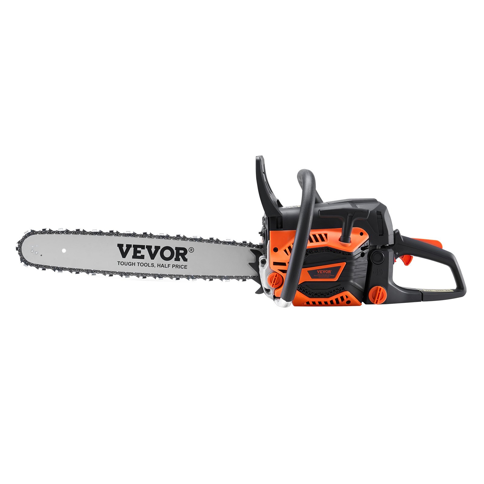 VEVOR Motosierra de Gasolina con Guía de Cadena 50,8 cm Inalámbrica 58CC 3,22HP para Corte de Ramas de Árboles, Poda de Árboles, Limpieza de Terrenos, Corte Forestal en Granjas, Jardines, Ranchos