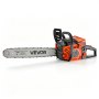 VEVOR Gas Powered Chainsaw 508 mm 62CC 2.7kW 2 Stroke Engine Gas Chainsaw, for Wood Cutting, Tree Trimming & Land Clearing, Throttle-Synced Choke, Power Chain Saw with Non-Slip Handle & Dual Tanks