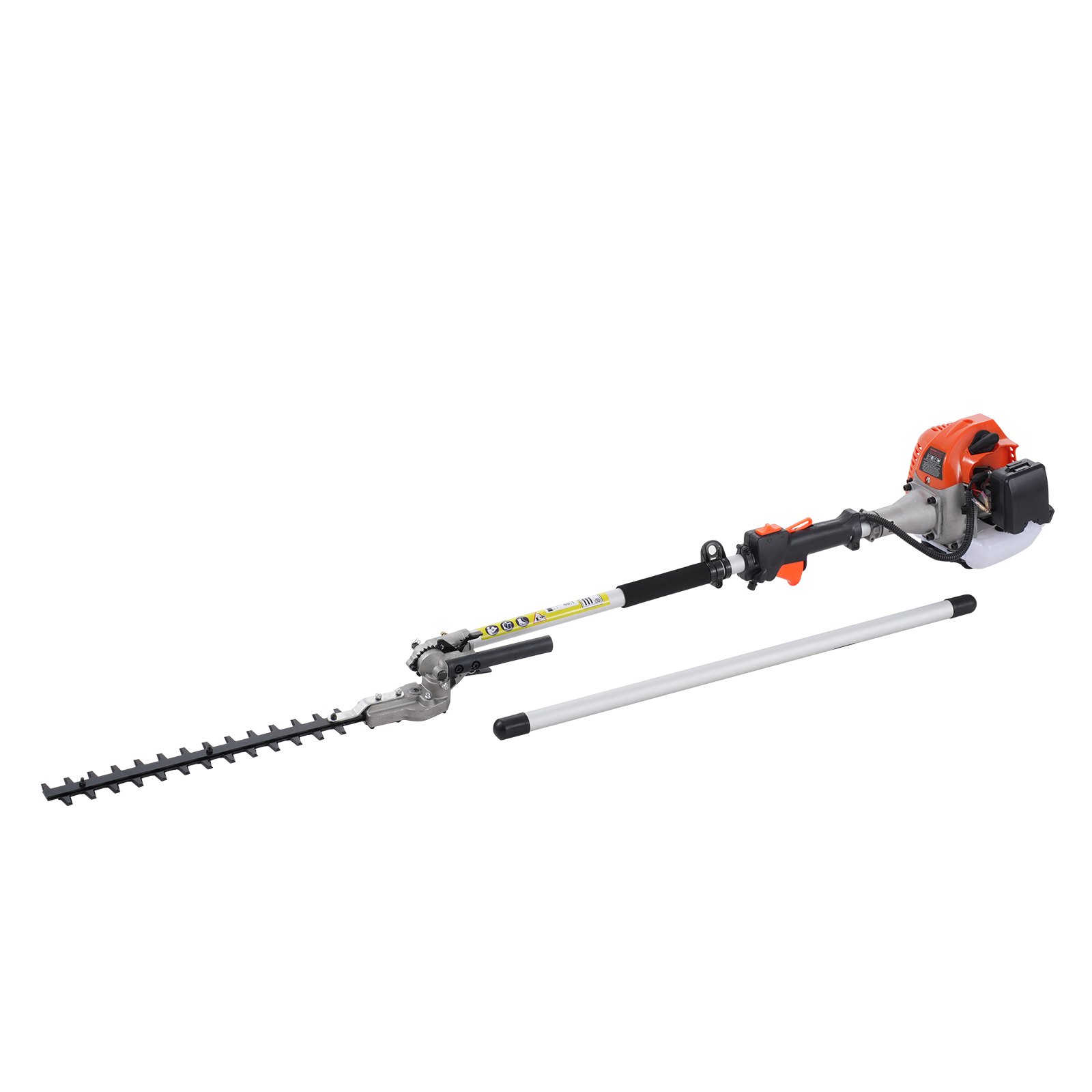 VEVOR Herramientas de corte multifuncionales 5 en 1, cortasetos a gas de 26 cc, desmalezador, bordeadora, motor de dos tiempos, sierra de pértiga, motosierra con poste de extensión, herramientas de po