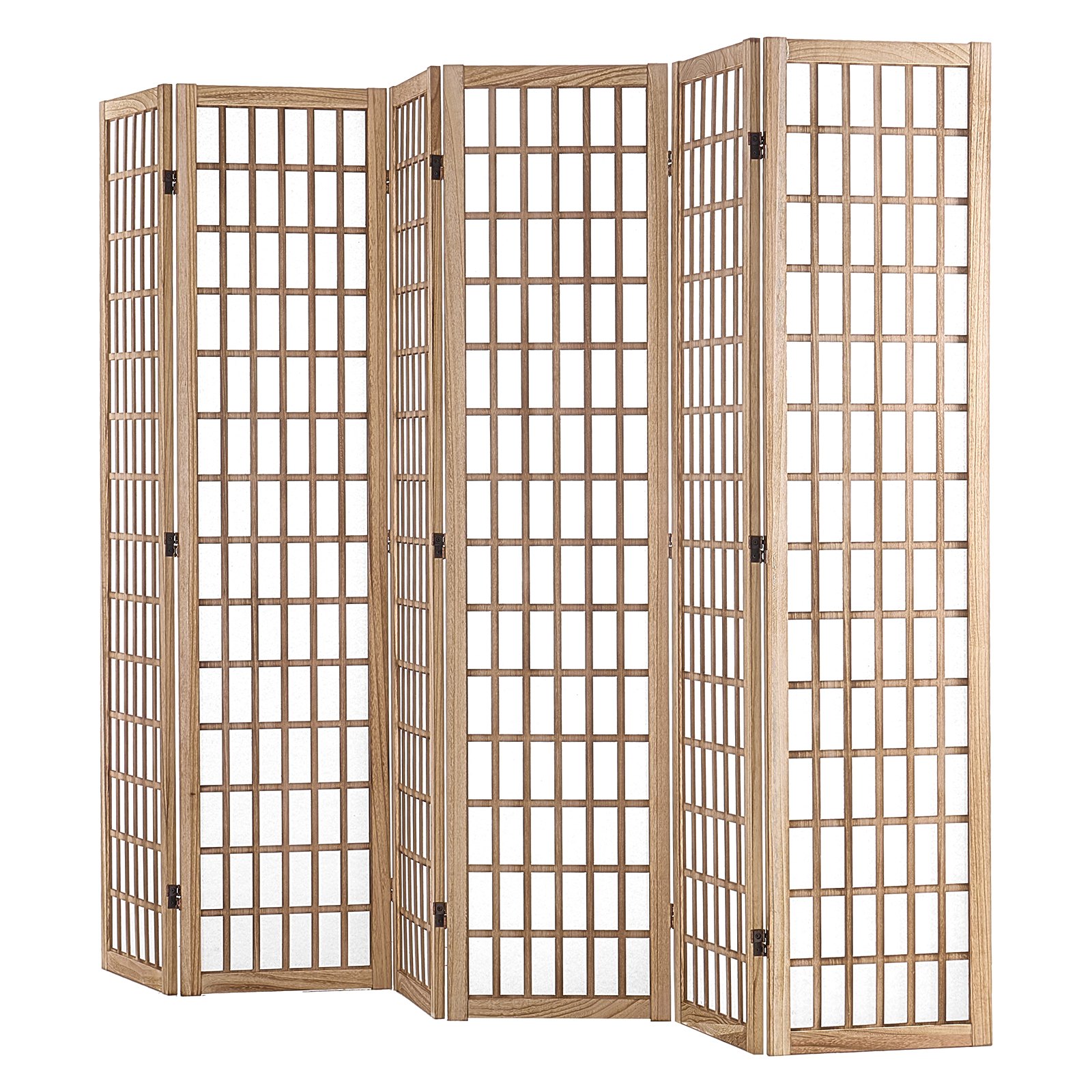 VEVOR Biombo Divisor de Ambientes 6 Paneles Biombo de Madera Plegable para Privacidad en Interiores Biombos Decorativos Portátiles para Separar Ambientes en Hogar, Oficina, Restaurante, Dormitorio