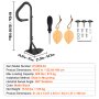 Pasamanos para jacuzzi VEVOR, ajustable de 48 a 63 pulgadas, negro mate, capacidad de 600 libras y fácil montaje deslizante.