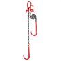 VEVOR Cadena de remolque con gancho J capacidad de carga 7074 kg cadena de brida en V para remolque G80 con gancho de agarre 10mm x 90cm para recuperación, transporte, grúa, camión de plataforma