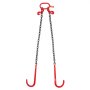 VEVOR Cadena de remolque con gancho J capacidad de carga 7074 kg cadena de brida en V para remolque G80 con gancho de agarre 10mm x 90cm para recuperación, transporte, grúa, camión de plataforma