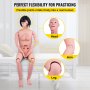 Maniquí de enfermería VEVOR que muestra articulaciones flexibles en la cabeza, los brazos y las piernas para la práctica.