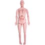 Maniquí de enfermería VEVOR con características anatómicas visibles para formación y educación.