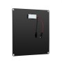 VEVOR Cargador de Batería Solar 20 W, con Células Monocristalinas, Controlador Inteligente Integrado y Cables de Conexión, Resistente al Agua IP67, para Coches, Barcos y Autocaravanas, Negro