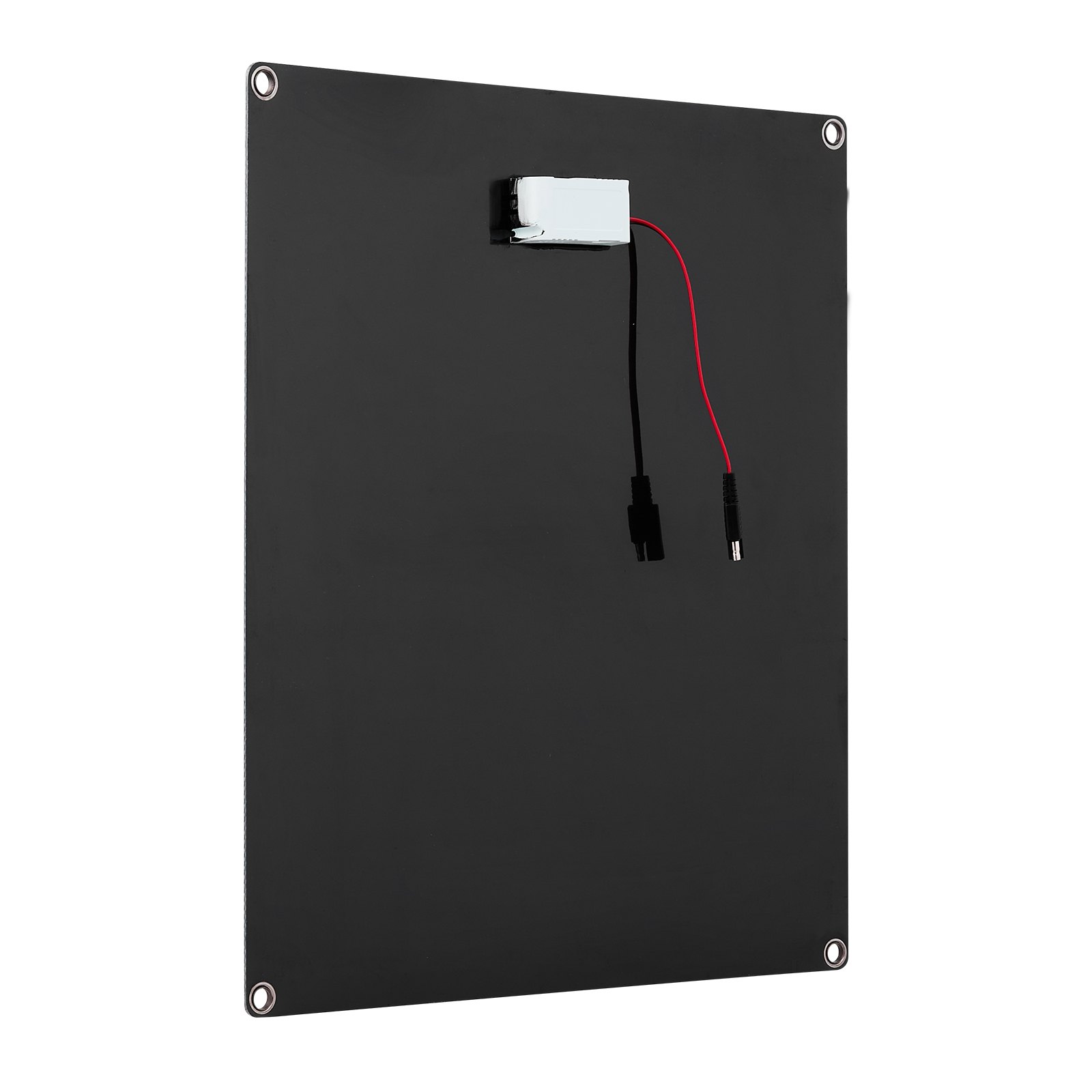 VEVOR Cargador de Batería Solar 30 W, con Células Monocristalinas, Controlador Inteligente Integrado y Cables de Conexión, Resistente al Agua IP67, Portátil, para Coches, Barcos y Autocaravanas