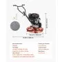 VEVOR Alisadora de Hormigón a Gasolina con Llana de 610 mm de Diámetro, Fratasadora de Hormigón, con Motor de 5,5 HP, 4,1 kW, 3600 RPM, 4 Cuchillas, Bandeja de Acabado Flotante para Suelo de Cemento