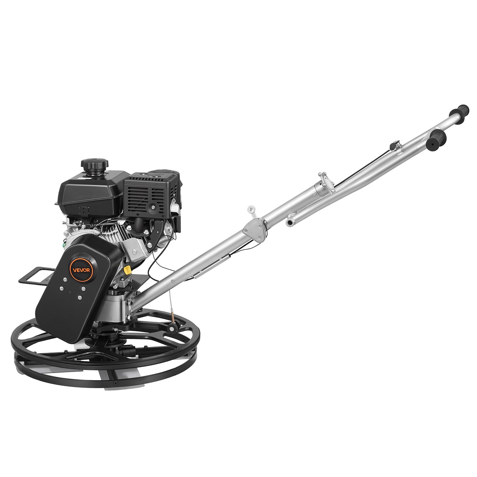 VEVOR Alisadora de Hormigón a Gasolina con Llana 610 mm de Diámetro, Fratasadora de Hormigón con Motor Kohler de 7 HP, 5,2 kW, 3600 RPM, 4 Cuchillas, Bandeja de Acabado Flotante para Suelo de Cemento