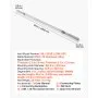 VEVOR Regla Niveladora de Hormigón de 3658 mm de Aleación de Aluminio, Regla Manual para Hormigón, Pared de 8 mm, Hoja de 134 mm, Herramienta para Nivelar Concreto en Garajes, Patios, Aceras y Pisos