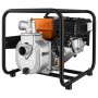 VEVOR Gas Powered Water Pump, 50.8 mm, 158 GPM 7HP Semi Trash Water Transfer Pump Portable, Gasoline Engine with 7.62 m Discharge Hose, Heavy Duty Frame, Cast Iron Impeller, for Irrigation, Pools