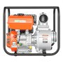 VEVOR Gas Powered Water Pump, 101.6 mm, 422 GPM 8.3HP Semi Trash Water Transfer Pump Portable, Gasoline Engine with 7.62 m Discharge Hose, Heavy Duty Frame, Cast Iron Impeller, for Irrigation, Pools