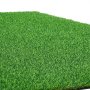 VEVOR Artificial Grass, 457.2 x 213.36 cm Fake Grass Turf Rug, 3.5 cm Pile Height Realistic Synthetic Lawn Carpet Roll Mat, Easy Clean Drainage Holes for Patio, Garden, Balcony, Outdoor Indoor Decor