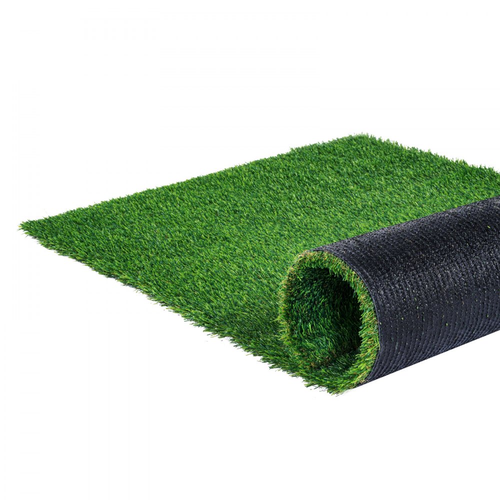 VEVOR Césped Artificial 153 x 92 cm Felpudo Falso de 35 mm Decoración de Césped para Patio Fácil de Limpiar con Orificios de Drenaje para Alfombras Multiusos para Entrada del Hogar Exterior Interior