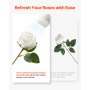 VEVOR Flores Artificiales, 60 Rosas Artificiales de Espuma Blanca de Aspecto Real a Granel, Rosas Blancas Artificiales con Tallos para Ramos de Boda, Centros de Mesa y Decoración de Mesas de Fiesta