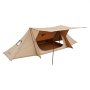 VEVOR Tienda de Campaña Caliente para 2 Personas, Carpa Portátil Triangular 330 x 150 x 120 cm con Soporte para Estufa y 2 Postes de Lona, Tienda Impermeable para Acampar, Caza, Pesca y Mochilero