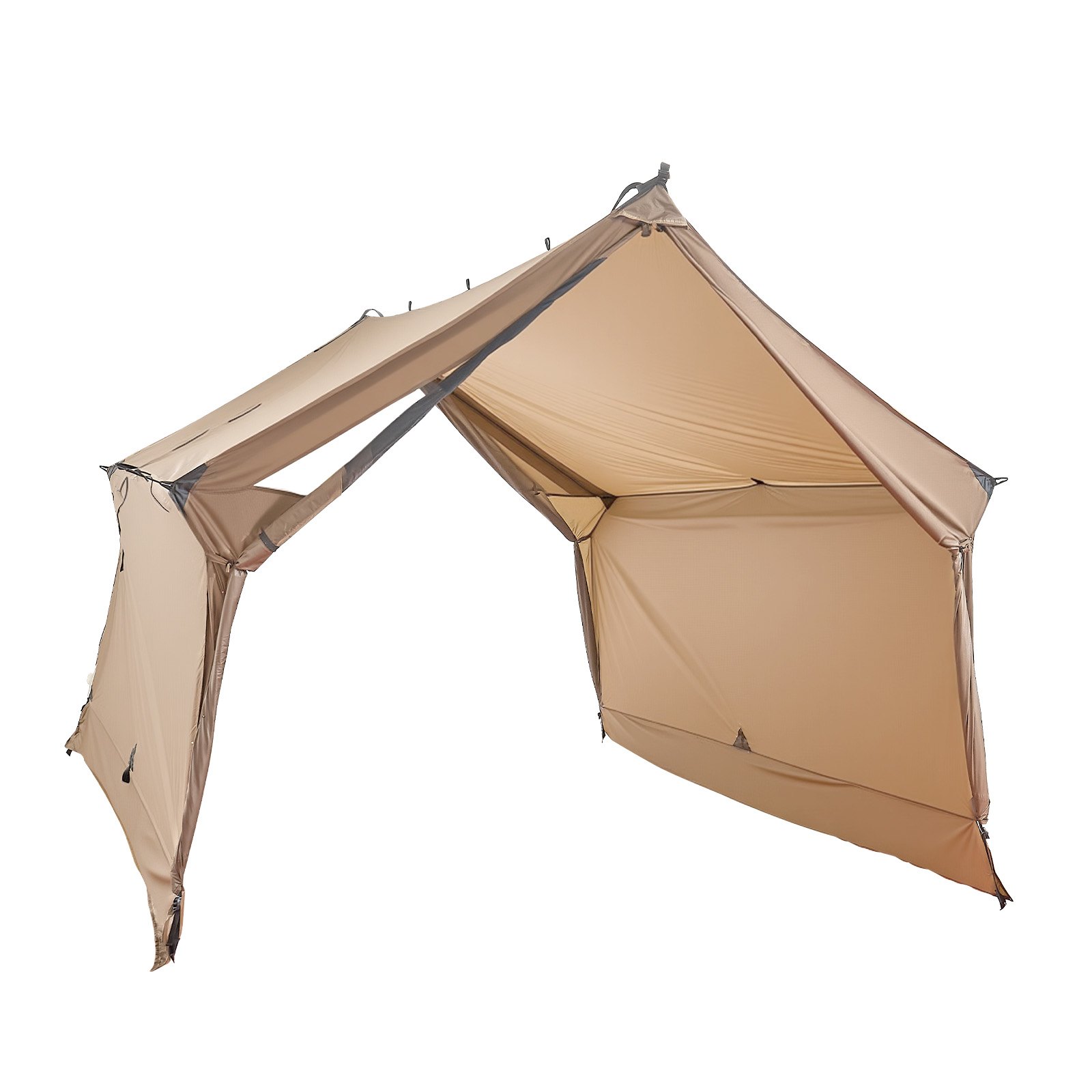 VEVOR Tienda de Campaña Caliente para 2 Personas, Carpa Portátil Tipo Casa 380 x 200 x 190 cm con Orificio para Estufa, Tienda Impermeable para Acampar, Senderismo, Caza, Pesca y Mochilero
