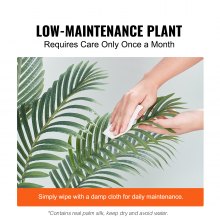 VEVOR Árbol Artificial de 1828mm Planta Artificial de PE Areca Palmera Árbol Verde Falso con Maceta 152x128 mm Decoración de Plantas Falsas para Hogar Oficina Centros Comerciales Interiores Exteriores