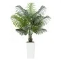 VEVOR Palmera Areca Artificial, Planta Tropical de Imitación con Maceta Alta Blanca, para Decoración de Hogar, Oficina, Sala de Estar, Inauguración de Casa, 900 x 800 x 1540 mm, PE, Verde, 1 ud