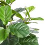 VEVOR Árbol Artificial Higo de Hoja de Violín 780x1556 mm Planta Artificial para Decoración Maceta de Árbol Verde Falso 150x125 mm para Hogar, Oficina, Hotel, Centro Comercial, Interior y Exterior