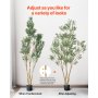 VEVOR Árbol Artificial de Olivo Alto de 2438 mm Planta Artificial de PE para Decoración Árbol Verde Planta Falsa para Hogar, Oficina, Hotel, Centro Comercial, Interior y Exterior, Maceta Negra